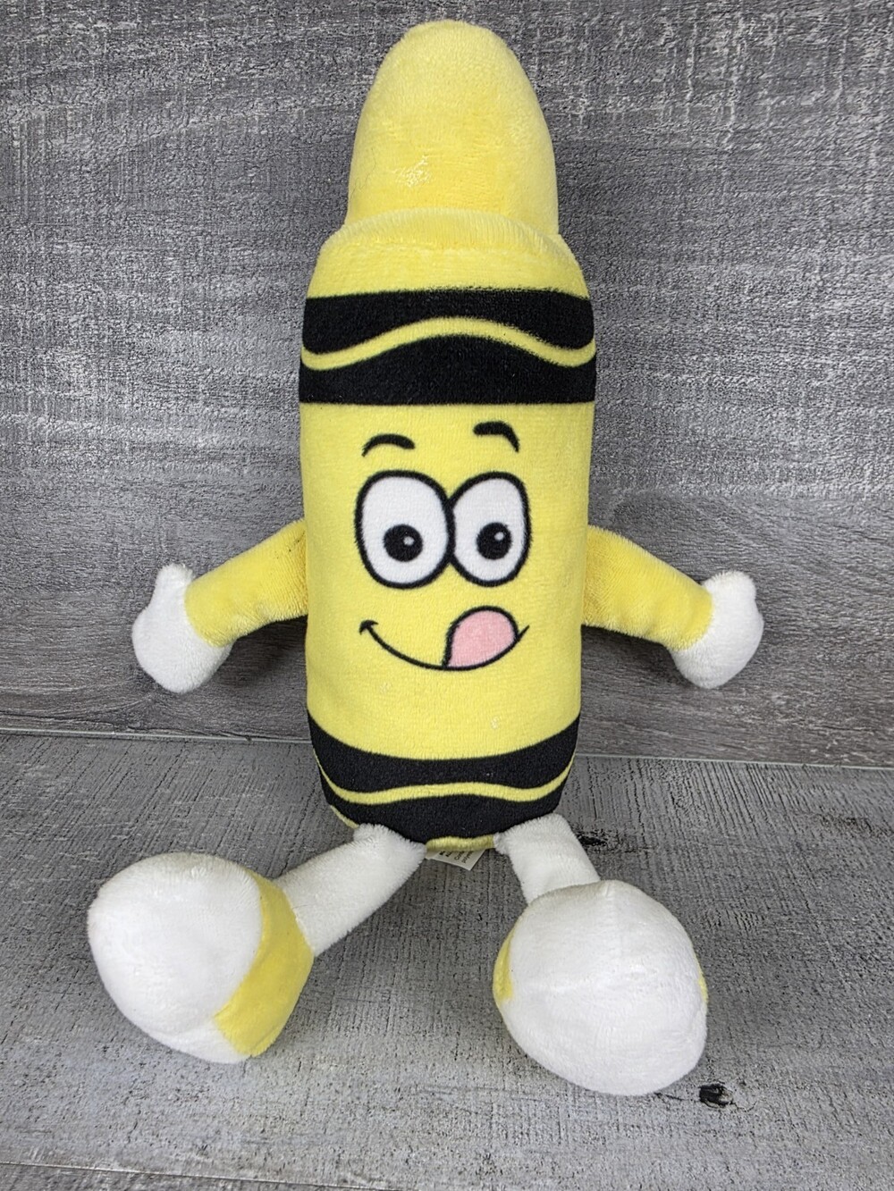 Crayola Yellow Crayon Plush 11” Laser Lemon Hallmark Stuffed Animal Doll g75